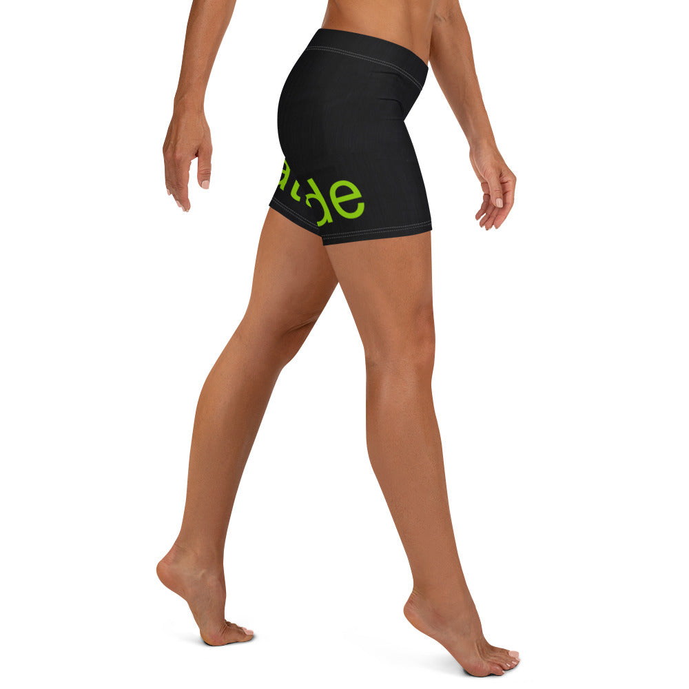 Brat Green Girls' Shorts. Black Gym Shorts. Lime Green Workout Shorts. WickedYo.